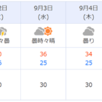 もし本当に４０℃に達したら９月に入ってからの最高気温記録でしょう！